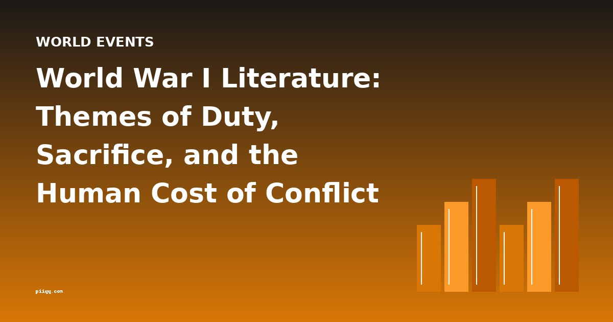 World War I Literature: Themes of Duty, Sacrifice, and the Human Cost of Conflict