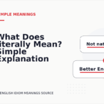 What Does literally Mean? Simple Explanation and Examples