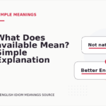 What Does available Mean? Simple Explanation and Examples