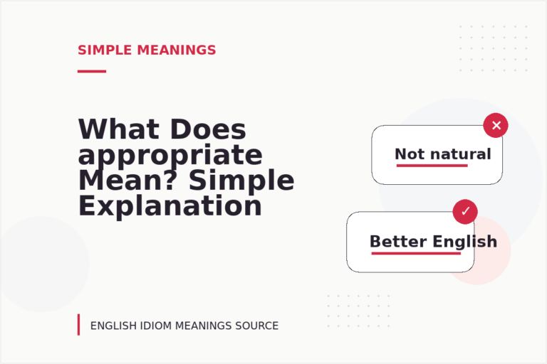 What Does appropriate Mean? Simple Explanation and Examples