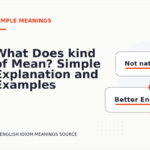 What Does kind of Mean? Simple Explanation and Examples