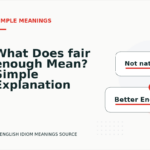 What Does fair enough Mean? Simple Explanation and Examples