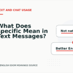 What Does specific Mean in Text Messages?