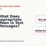 What Does appropriate Mean in Text Messages?