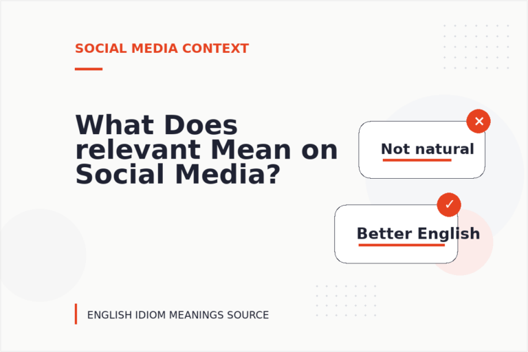 What Does relevant Mean on Social Media?