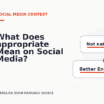 What Does appropriate Mean on Social Media?