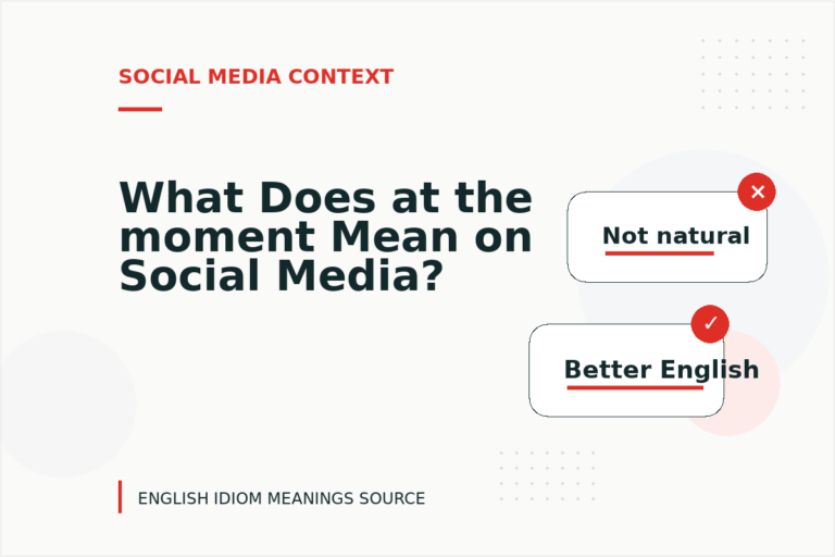What Does at the moment Mean on Social Media? What Does at the moment Mean on Social Media?