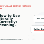 How to Use literally Correctly: Meaning, Examples, and Mistakes